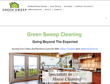 Tablet Screenshot of greensweepcleaning.com